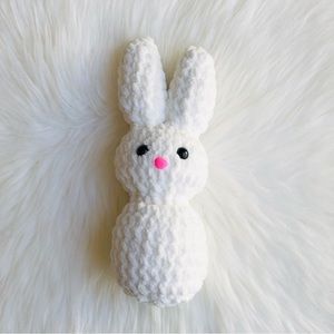 White Crochet Easter Bunny Plush 1 pc
